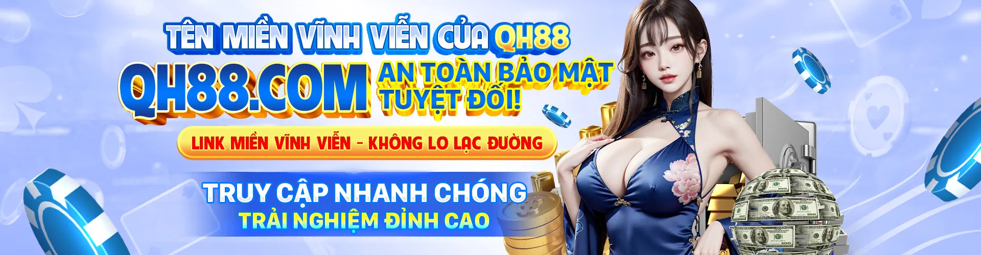 Hình ảnh banner chính cho trang chơi có trách nhiệm của kk88 link mới, thể hiện sự an toàn và bảo mật